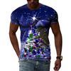 Christmas Atmosphere Original Pattern 3D Printed T-Shirt Christmas Eve New Year Clothing Comfortable Versatile High Quality Top