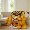 Модное одеяло с принтом еды C-Cheetos для дивана, офиса, кровати, самолета, путешествий, сна, чтения, отдыха, кемпинга. Мягкое и теплое.