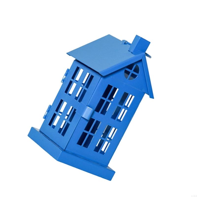 62KD Железный дом Подвесной держатель Чайные фонарики Подвесное украшение Декор