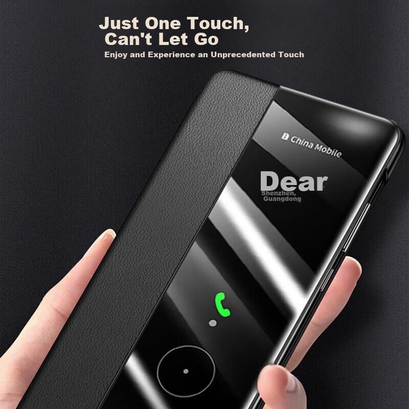 Huawei Mate30 Phone Case, Mate30e Smart View Window, Sleep/Wake Function, Full Protection, Shockproof, No Flip Cover Required for Answering Calls