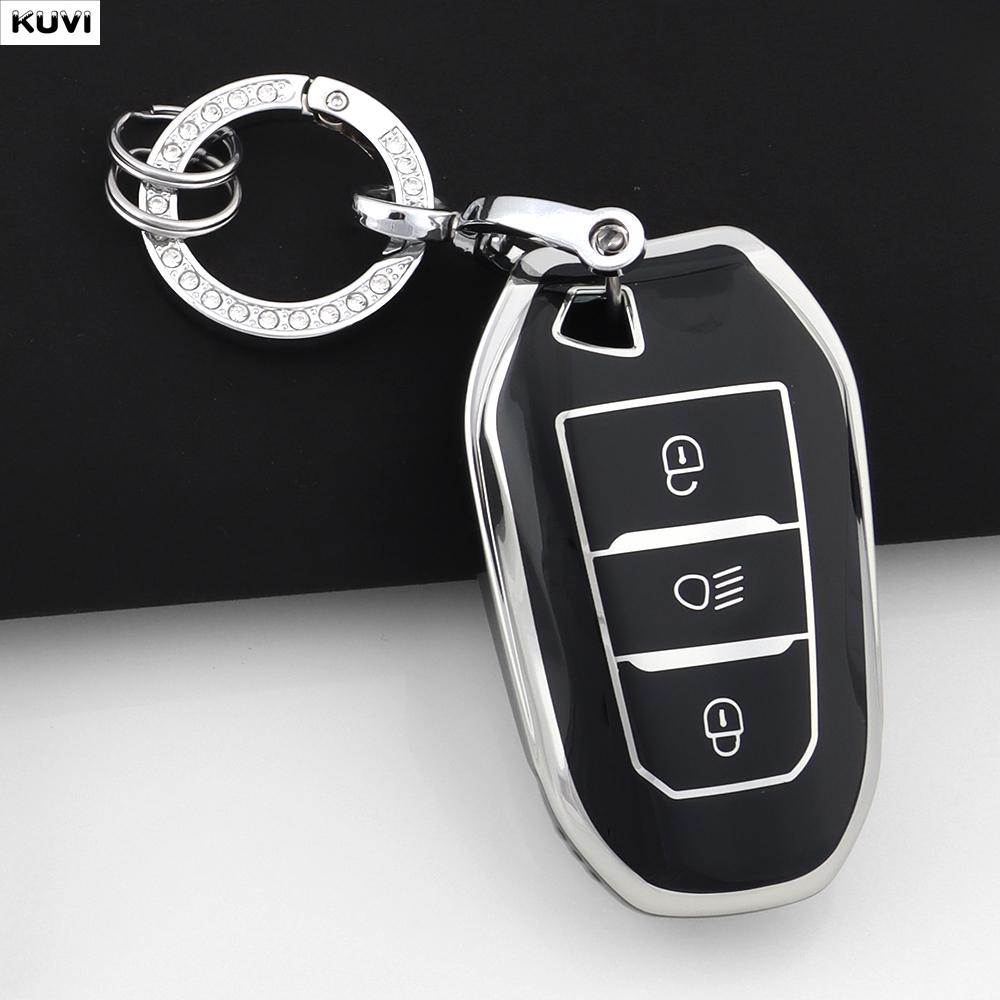Для Peugeot 2008 3008 4008 5008 308 408 508 Citroen C1 C2 C4 C6 C3-XR Picasso Grand DS3 DS5 Чехол TPU для умного ключа автомобиля
