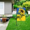 1/2/3Pcs 12" X 18" Sunflower Flag Patriotic Ukrainian National Flag Double Sided Garden Burlap Banner Decoration for Outdoor Home Yard Patio Decor