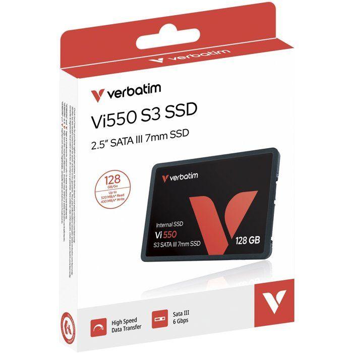 SSD interne - VERBATIM - VI550 S3 - SATA III - 128 Go - 2,5"
