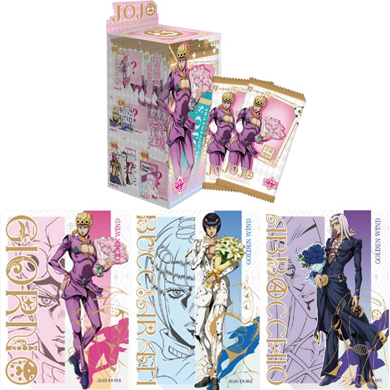 Genuine JOJO's Bizarre Adventure Golden Wind Collection cards Volume 2 Anime Characters Collection Cards Children's Toys Gifts