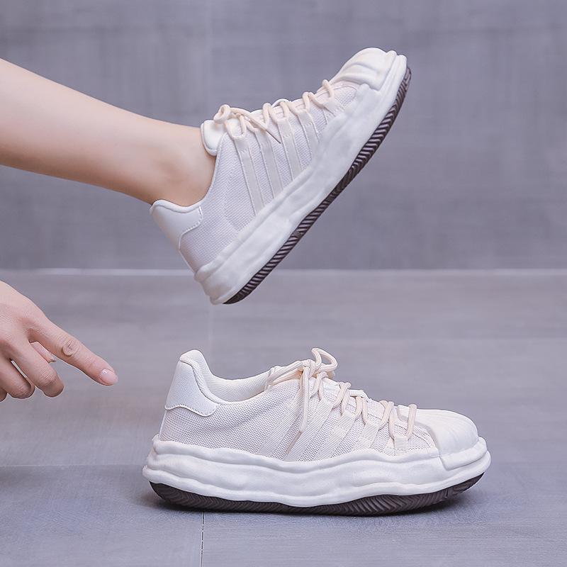 Обувь с ракушечным носком Детская летняя новинка Толстая подошва Растворяющаяся обувь Универсальная Повседневная Спортивная обувь Сетчатая Дышащая Сетчатая обувь