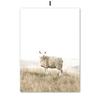 Landscape Poster Farm Grassland Cattle Road Sign Sea Wave Reed Wall Art Print Canvas Painting Wall Pictures Living Room Decor