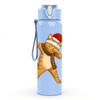 1PC Dancing Monkey Christmas 750ml Color Plastic Sports Water Bottle Leakproof Flip Straw Lid Suitable for Sports Office Home Use