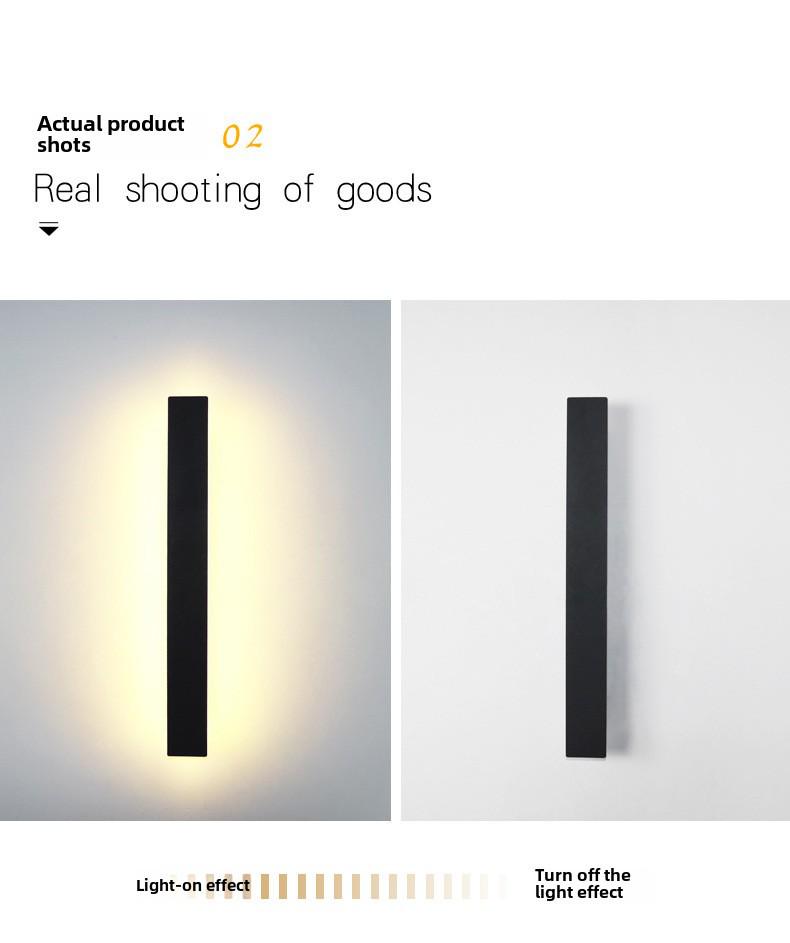 Surface-Mounted LED Wall Lamp: Sleek Bedroom & Living Room Decor