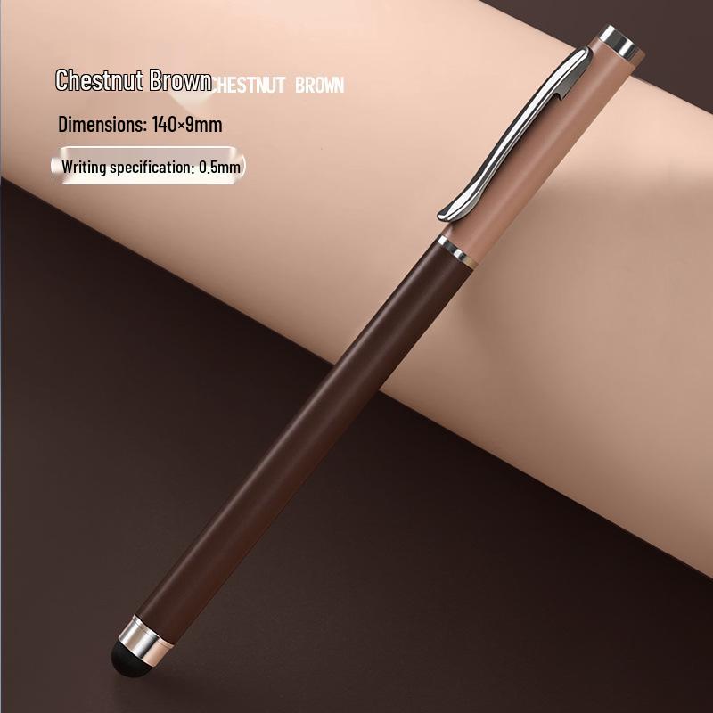 Signature Metal Rollerball Pen with Touchscreen Stylus, Customizable Logo, Business Pen Available