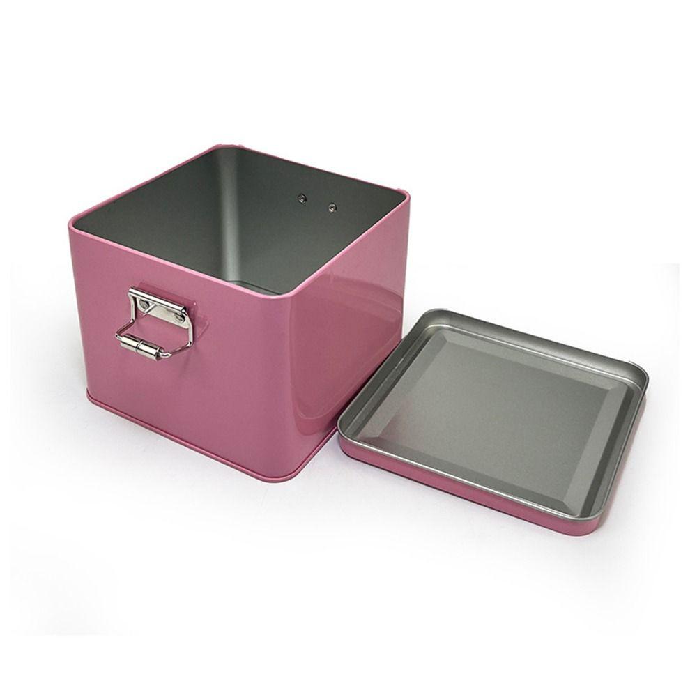 120*120*95мм Металлическая коробка для хранения Разноцветная конфетница Прочная защелка Жестяная коробка Контейнер для денег