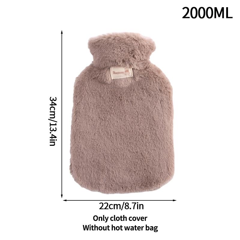 2000 мл грелка для рук зимняя грелка грелка для воды утолщенный плюшевый чехол грелки для рук многоразовые женские грелка для живота