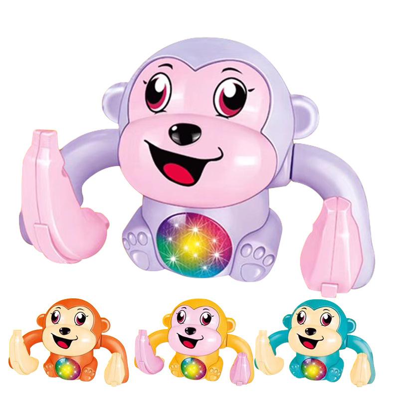 [Good Things Moe Push] Factory, Electric Tipping Monkey, Voice-Activated Induction Cartoon Rolling Banana Monkey