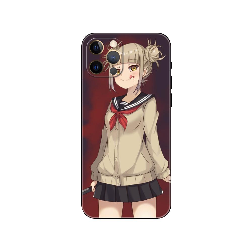 Милый чехол для телефона Himiko Toga Anime для iPhone 5 5s 2020se 6 6s 7 8 plus x 10 XR XS 11 12 13 mini pro MAX черная задняя крышка из ТПУ