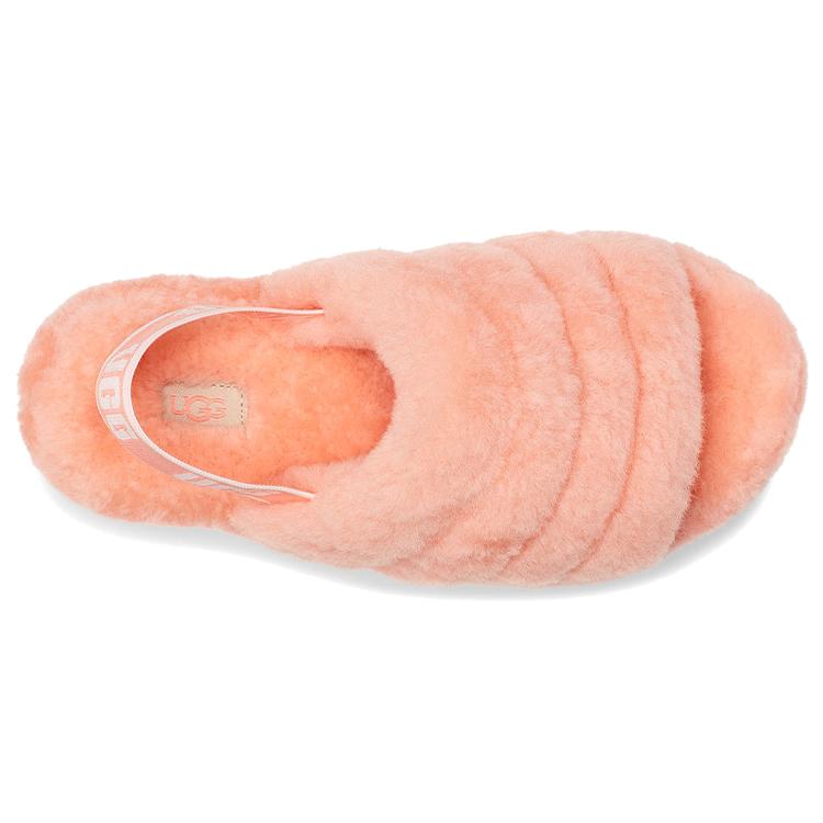 UGG FLUFF YEAH Slide Stylish Sandal Women's Beverly Pink 1095119-BYPN