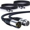 Mukjipa XLR Cable Microphone Cable Male To Female Compatible with Recording Devices Such As AV Uses Canon Cable OFC Cable Microphones, Amplifiers,