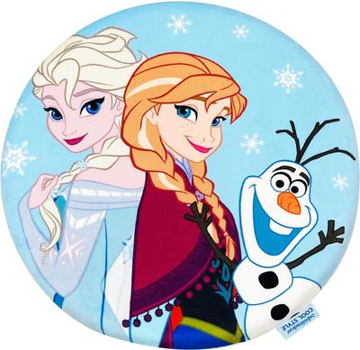 MORIPiLO Morishita Disney Frozen Подушка для сиденья Подушка для стула 40x40 см круглая крутая пена с эффектом памяти Товары с персонажами Disney Princess Синий 4621382