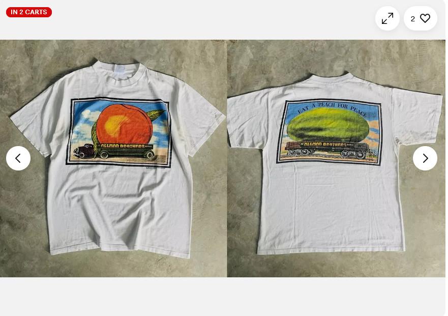 The Allman Brothers - EAT A PEACH FOR PEACE White Reprint Shirt Unisex T-Shirt