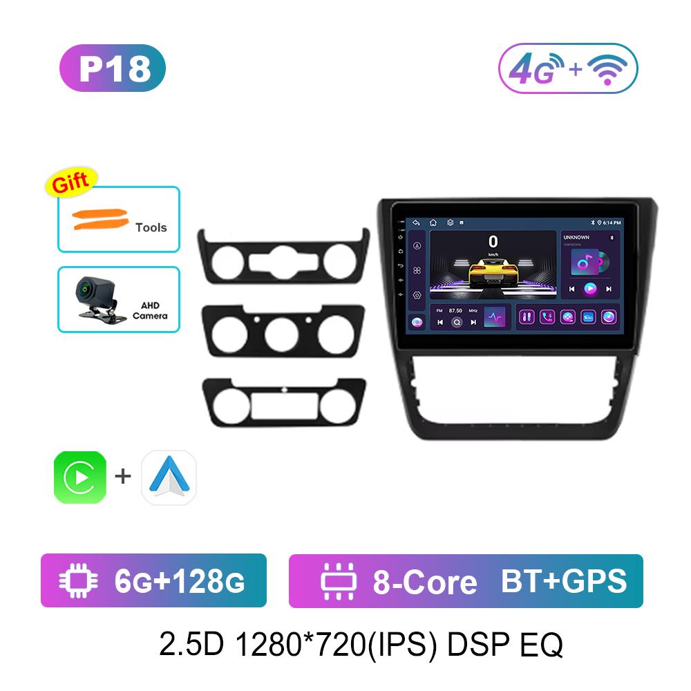 10-дюймовый автомобильный радио мультимедийный плеер для SKODA Yeti 5L 2009 - 2014 GPS Навигация Операционная система Android 4G Bluetooth WiFi DSP Стерео Авто Инструменты