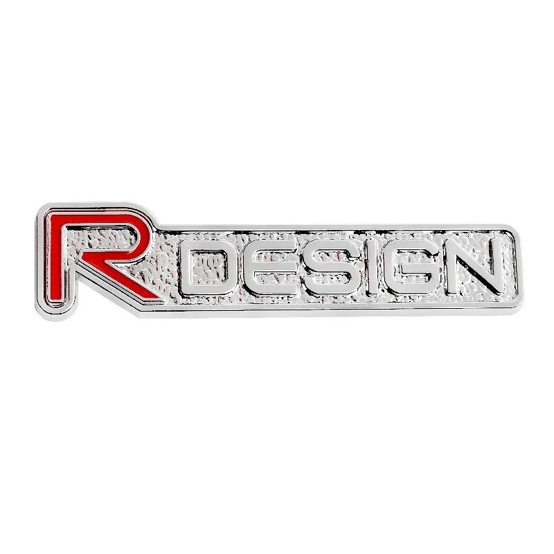 3d Metal R Design Logo for Car Rear Bumper Adhesive Badge for Volvo Rdesign XC90 S60 XC60 V70 S80 S40 V50 V40 V60 C30