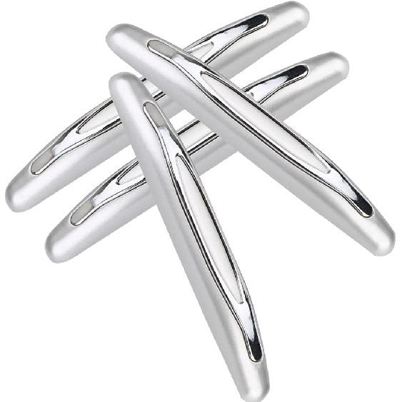 Car Metal Bumper Grey,5M Door Car Metal Door Bumpers for Guard Protector Accessories Exterior Doors Anti Scratch Protectors,4pcs Car Door Guards Trim