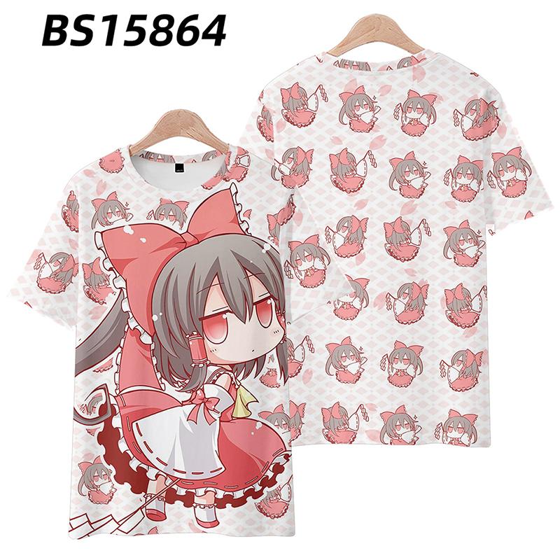 Popular Japanese Games Touhou Project 3D Printed tshirts Fashion Men/Women Short Sleeve O-Neck T-Shirt Harajuku Tee Top Clothing