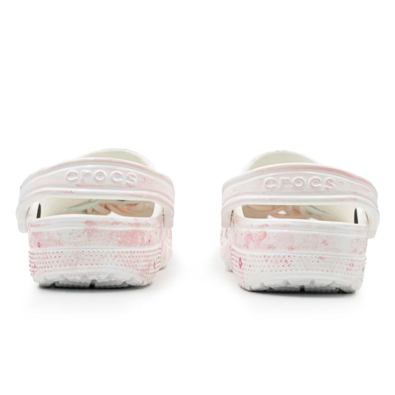 Crocs Классические клоги Hanami Love Letter EVA Сладкие Универсальные Туфли с отверстиями Унисекс Белые