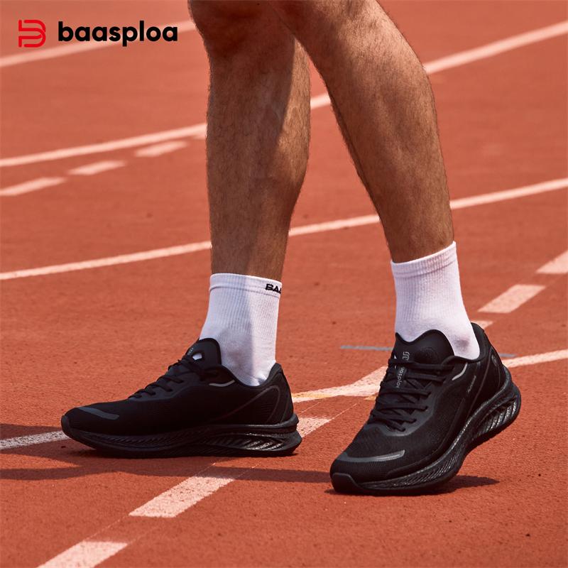 BAASPLOA Мужские кроссовки Carbon Plate мужские легкие амортизирующие нескользящие сетчатые дышащие кроссовки для бега на открытом воздухе брендовые мужские профессиональные кроссовки