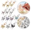 Elegant Resin Butterfly Keychain Alloy Key Holder Unique Keyring Bag Pendant Fashion Accessory for Women and Girls