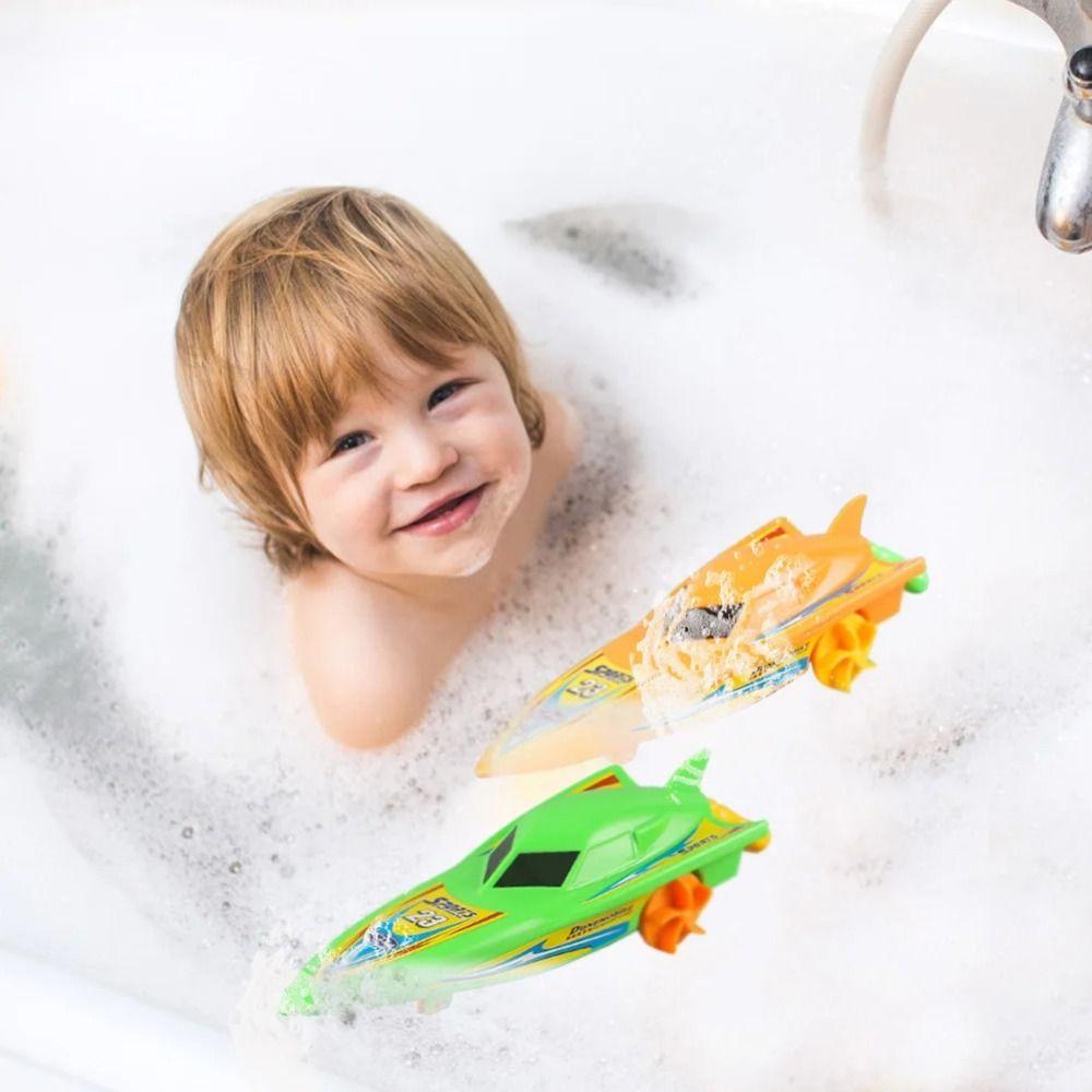 Плавающая в воде моторная лодка заводные игрушки маленький пароход детские игрушки для ванной подарок