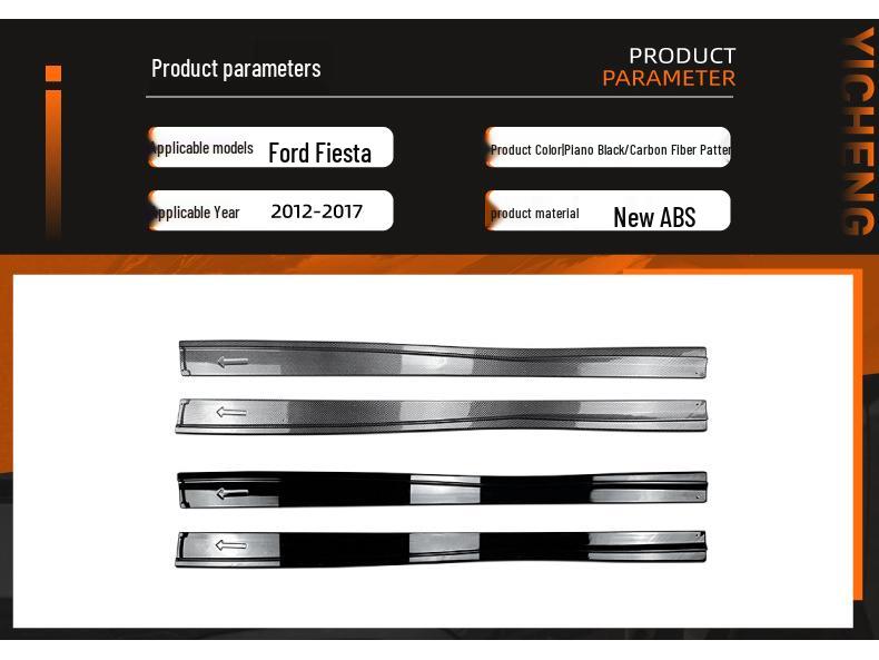 Ford Fiesta MK7 ST Line (2012-2017) Side Skirt Spoiler Accessories
