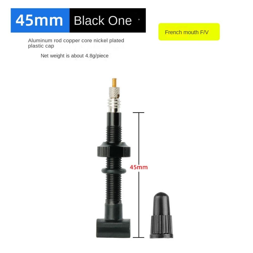 CNC-machined F/V Valve Nipples Anodized Tubeless Tire Valves Brass Core Bicycle Tires