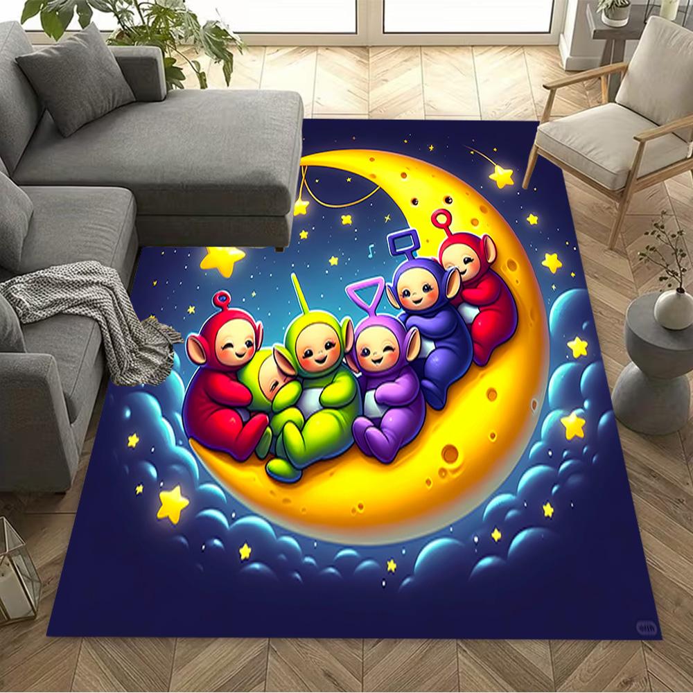 Teletubbies Moon Night Carpet Suitable for Game Room Bedrooms Kitchen Outdoor Antislip Carpet Office home decor Perfect Gift for Women/Men