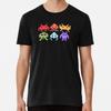 Space Invaders Pixel Art Rainbow Aliens  S To 5XL Made In the AU/USA T-Shirt