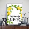 1 шт. La Dolce Vita Lemon Плакат Бумага Печать Главная Спальня Вход Бар Кафе Искусство Живопись Украшения