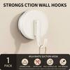 Abs Suction Cup Hook Strong Adhesion Wall Mounted Hanger For Bathroom Kitchen