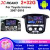 X-REAKO Car Video Player for Toyota Innova 2007-2010 GPS Navigation Built-in Dsp Carplay Autoradio Android Head Unit