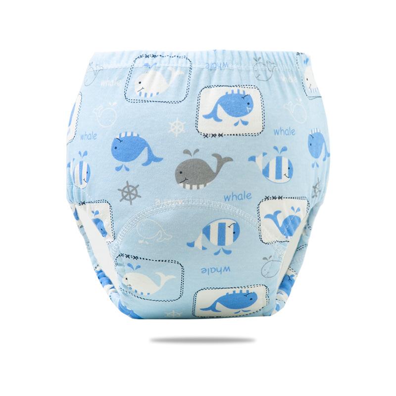 6 Layer Waterproof Reusable Cotton Baby Training Pants Infant Shorts Underwear Cloth Baby Diaper Nappies Panties Nappy Changing