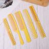 Yellow Hair Cutting Comb Hairdresser Professional Hairdressing Pointed Tail Comb Barber Shop Men'S Broad Tooth Hairbrush