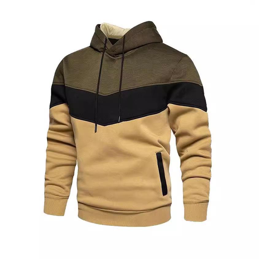 Men's Long-Sleeve Hooded Sweatshirt - Warm, Loose Casual Jacket for Autumn/Winter