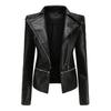 Весенне-осенняя кожаная куртка, женская модная повседневная куртка