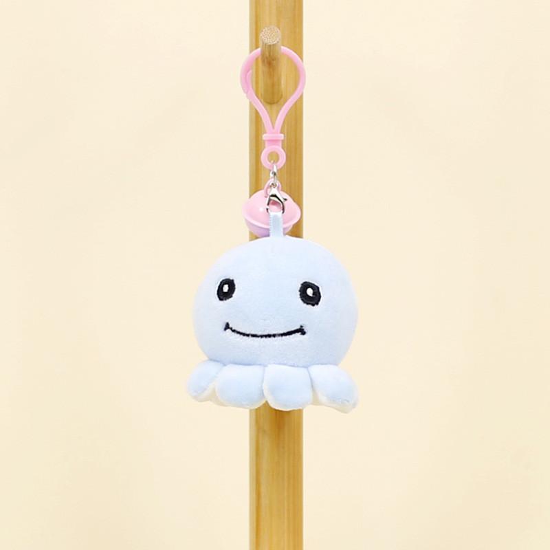 Очаровательный плюшевый брелок-осьминог с колокольчиком, мягкая и приятная на ощупь игрушка-животное для пар