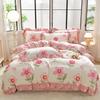 Meiyun Ge 8.5jin Milk Velvet Golden Mink Velvet Falai Velvet Coral Velvet Printed Four Piece Set