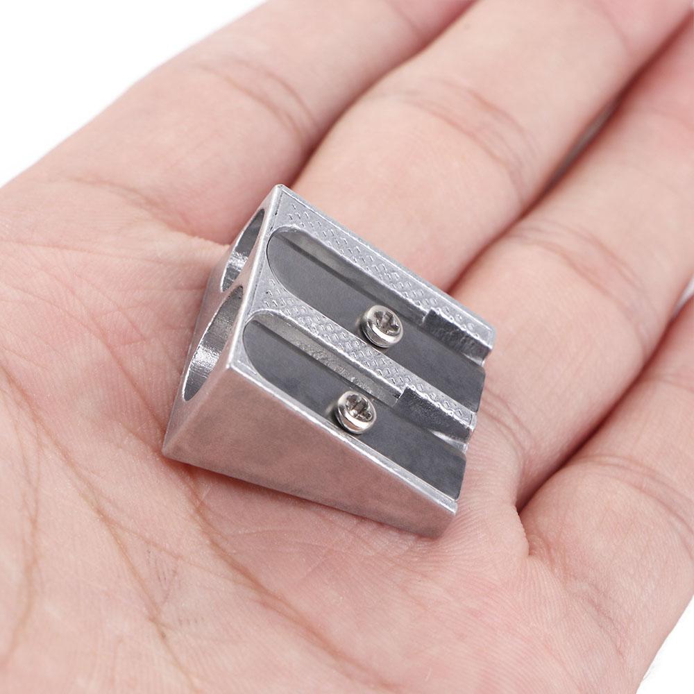 Bevelled Two Hole Pens Cutter Tool Double Hole Pencil Sharpener Office Sharpener Pencil Sharpener