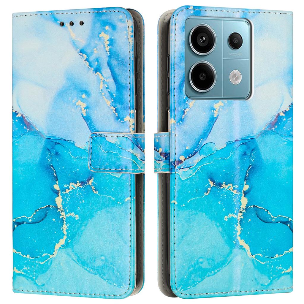 Чехол-подставка для Xiaomi Redmi Note 13 Pro 5G/Poco X6 5G, мраморный узор, кошелек из ПУ кожи, чехол для телефона