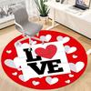 1pc Love Hearts Chair Carpet for Office - Durable, Ideal for Chair Mats, Stylish & Functional Decorative Rug yy260130019