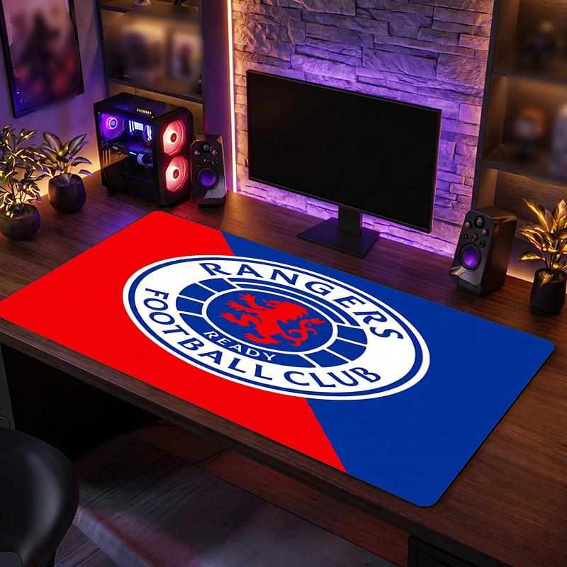 Коврик для мыши с тематическим узором Rangers FC, Игровой коврик для стола с дизайном логотипа футбольного клуба XXL, Нескользящий коврик для компьютерной мыши
