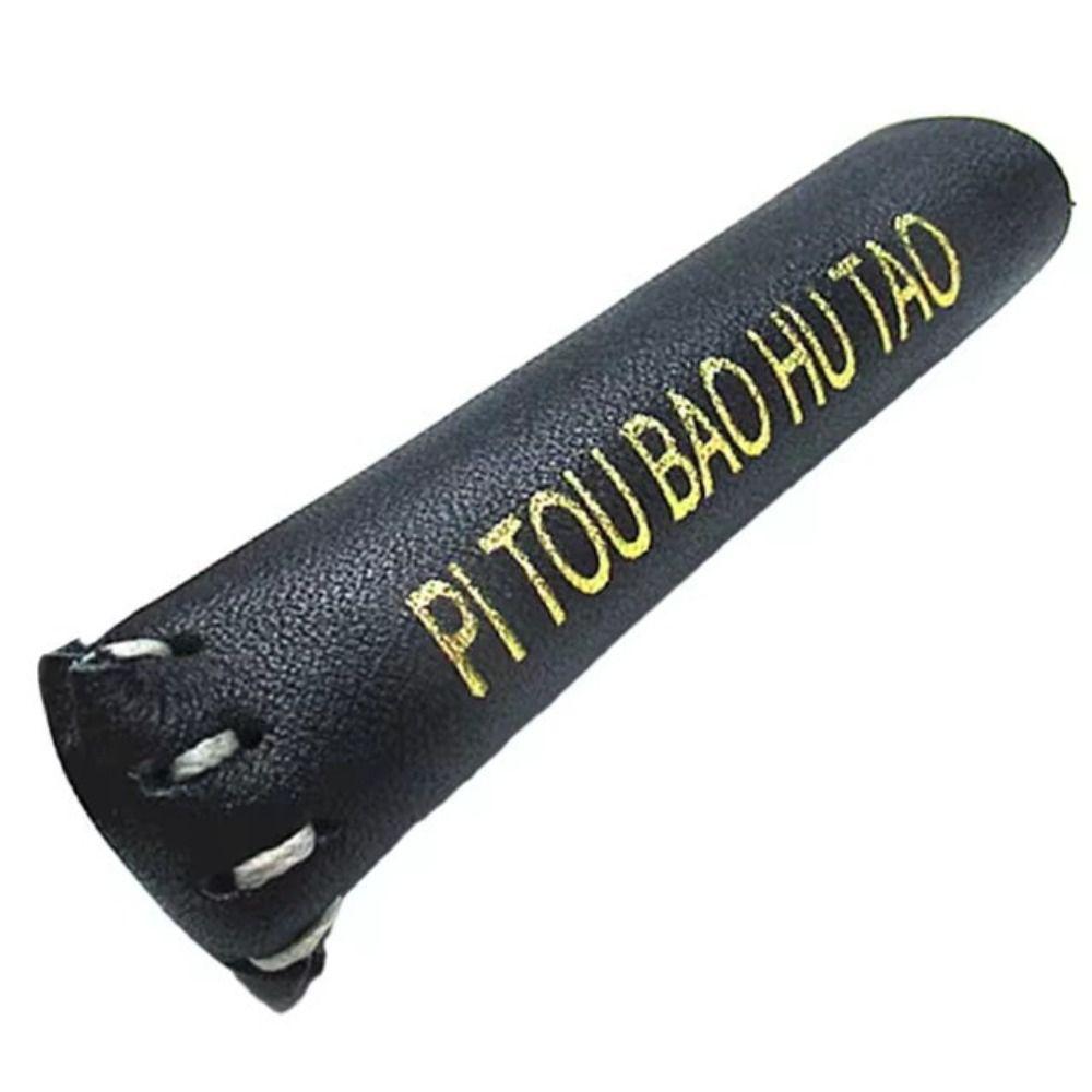 Dustproof Snooker Cue Protective Leather Billiard Tip Protector Cue Head Cover Sports Supplies