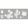 Stencil 15 X 40 Cm Cactus