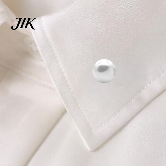 Elegant Brooch for Women 5PCS Pearl Buttons Women, Clothing Invisible Anti-Exposure Safety Pins, No Anti Slip Scarf Buckle Damage Iron Pins