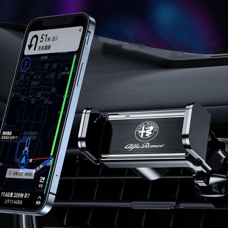 Car Electric Smart Phone Holder Bracket Air Vent Navigation Mount For Alfa Romeo giulia stelvio giulietta 159 147 156 Accessorie zk0